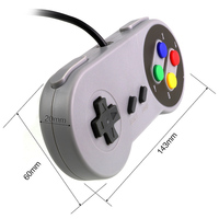 Kontroler USB Joystick do gier Gamepad do konsoli Nintendo SNES pad do grania na Windows PC na MAC sterowanie komputerowe Joystick 2